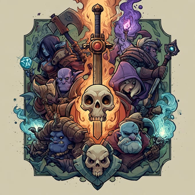 do fantasy game logo