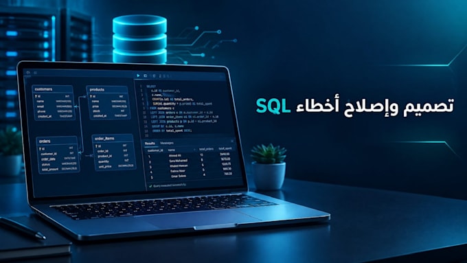 fix sql database errors, design schemas and relationships