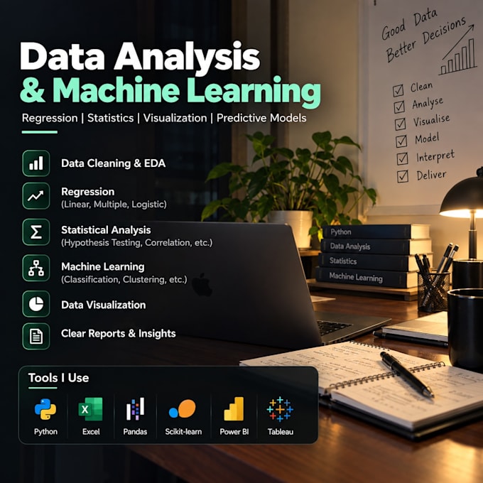 do linear multiple and logistic regression analysis using python and excel