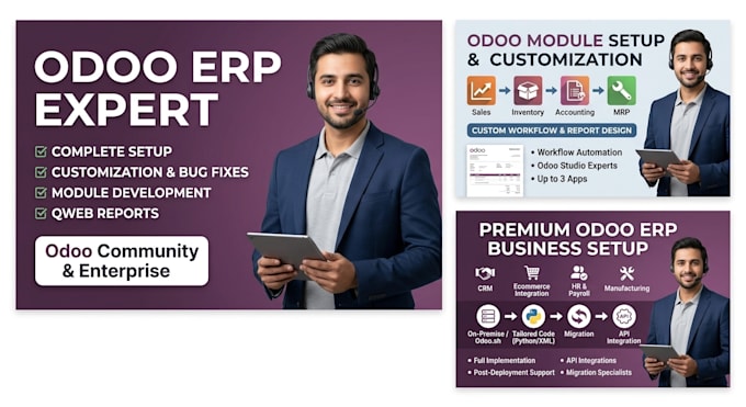 do odoo erp  implementation, customization, and fix odoo