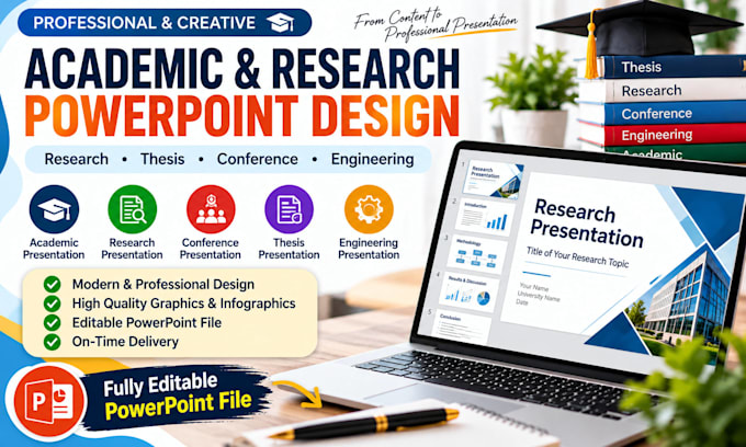 design professional academic and research powerpoint presentations