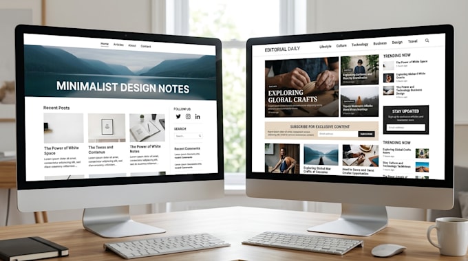 create a wordpress blog website