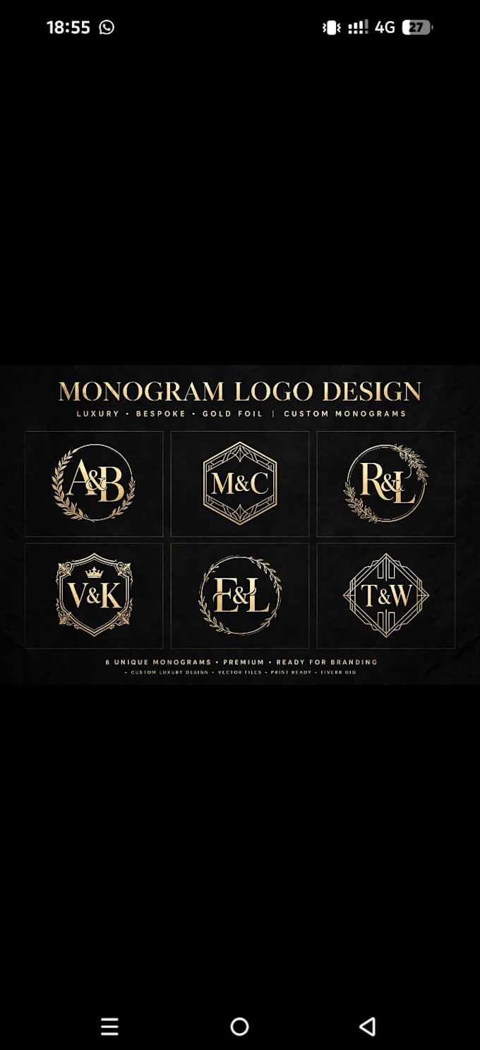3 modern minimalist luxury logo