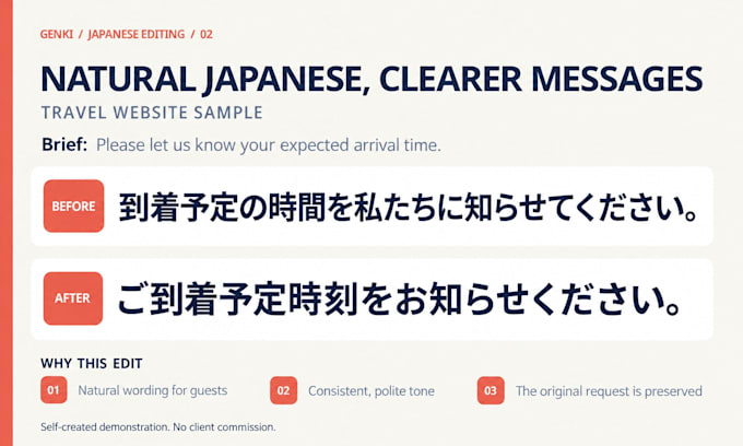 proofread and edit your japanese website and product content