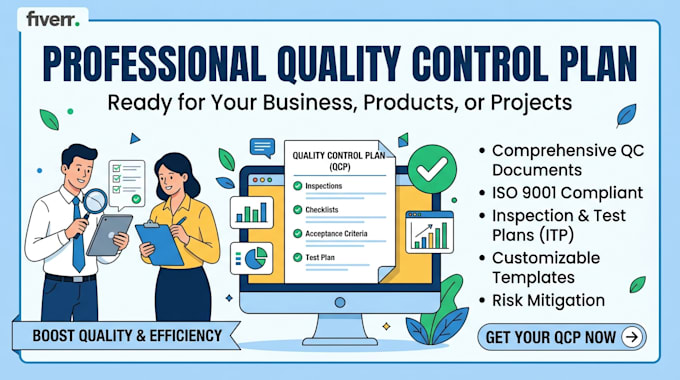 prepare quality control plan, qc plan