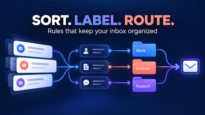 automate gmail email sorting with n8n or make