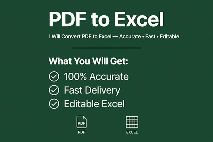 convert PDF to excel, image to excel and google sheets