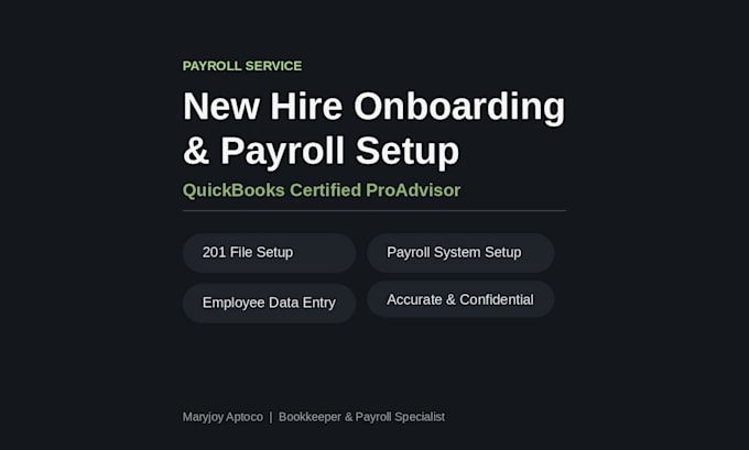 process payroll and manage employee records