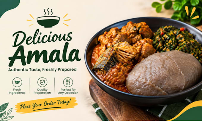 create professional amala dishes for your event or occasion