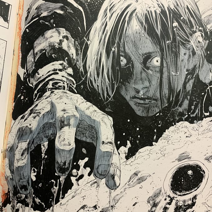 draw a unique comic book page or manga page