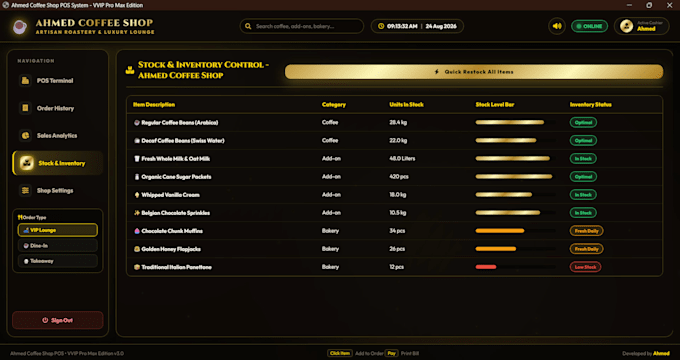 build a custom pos and inventory management system