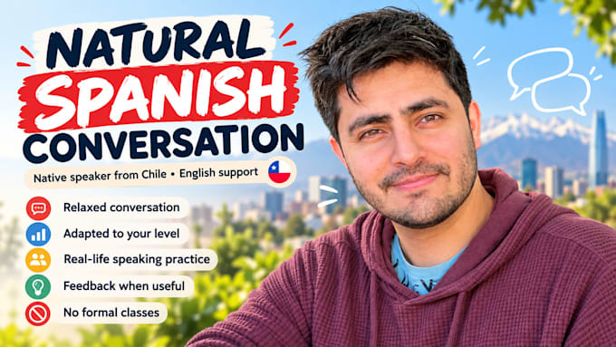 be your native spanish conversation partner