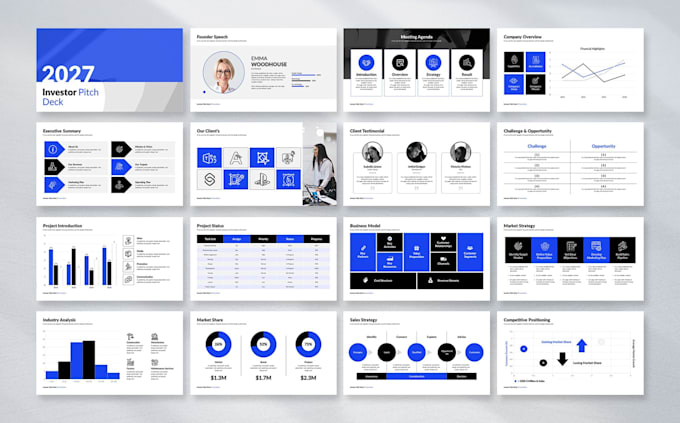 design a professional business powerpoint presentation