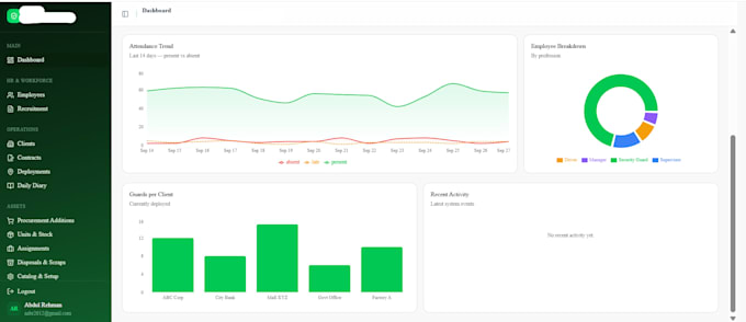 build HR management system with attendance and payroll