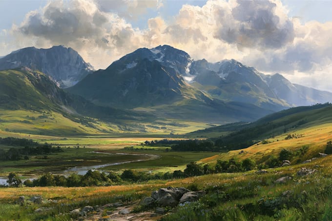 paint oil painting landscape