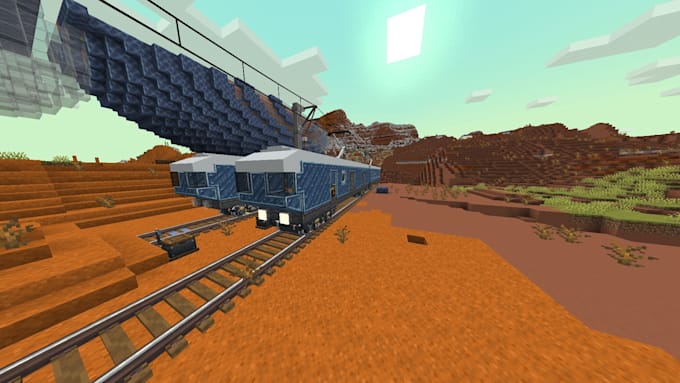 build something in minecraft