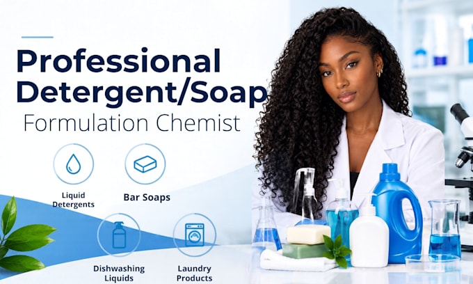 formulate liquid, powder soap, detergent and cleaning products