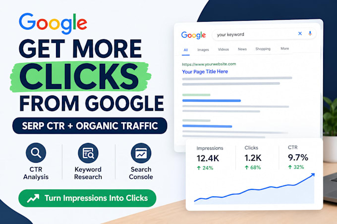boost organic traffic optimize serp CTR improve goggle ranking