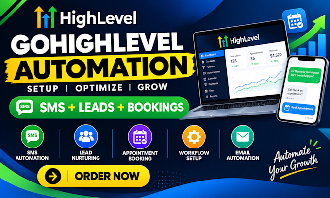 set up gohighlevel SMS follow up lead automation and appointment booking