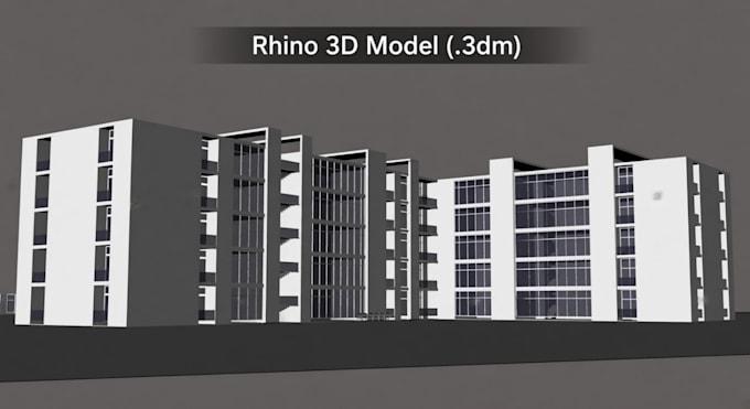 create a detailed 3d architectural model of your building in rhino