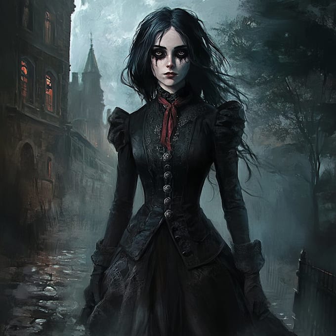 draw horror character illustration