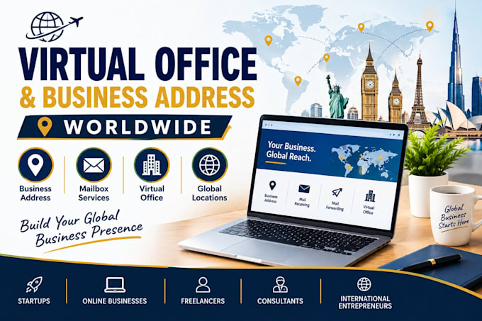provide virtual office and business address worldwide