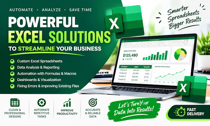 create powerful excel solutions to streamline your business