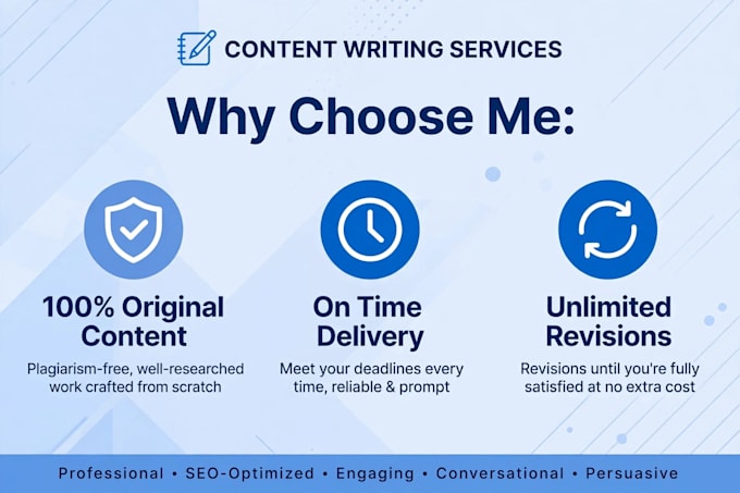 write SEO blog and article writing