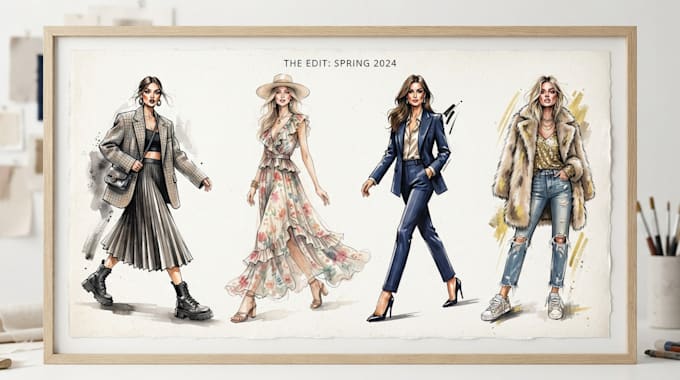 design a fashion illustration