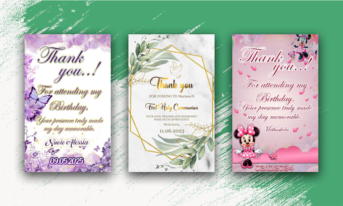 elegant and personalized birthday cards for you