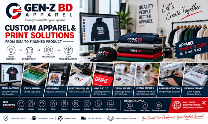 provide custom apparel printing and branding solutions