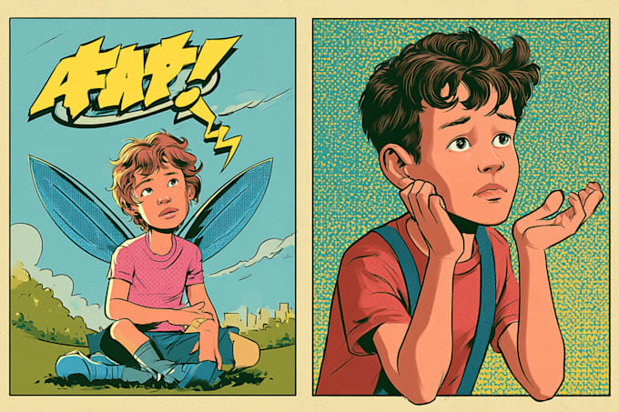 create comic book art in dc inspired style