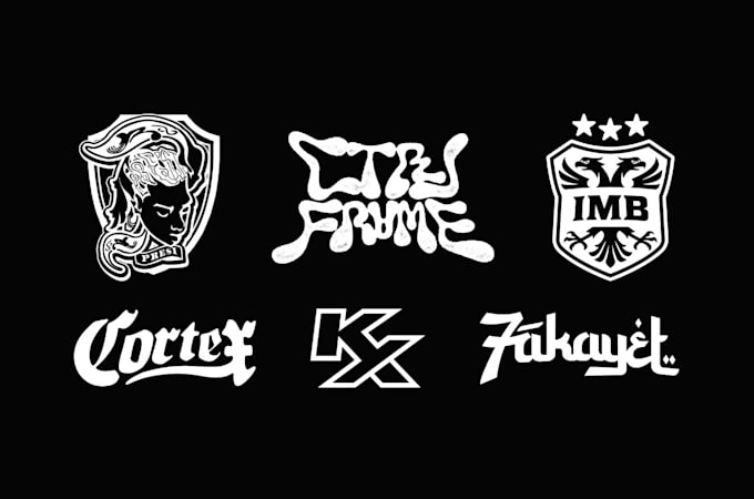 design a custom lettering and wordmark logo with distinctive
