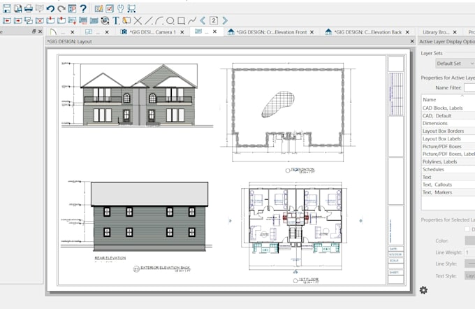 do 2d and 3d construction documents in chief architect