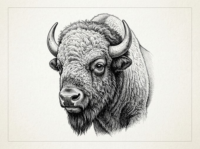 draw a hedcut wsj style  animals illustration