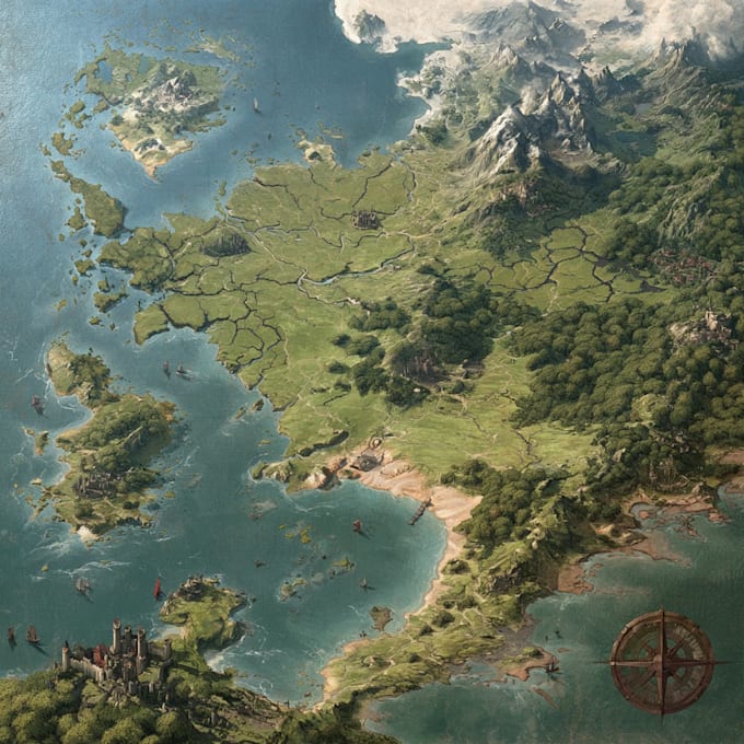 do fantasy map design map illustration city map dnd world map