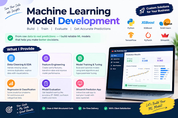 build a machine learning model for prediction using python