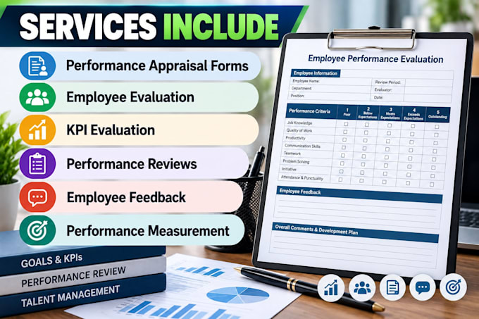 create employee performance appraisal and evaluation forms