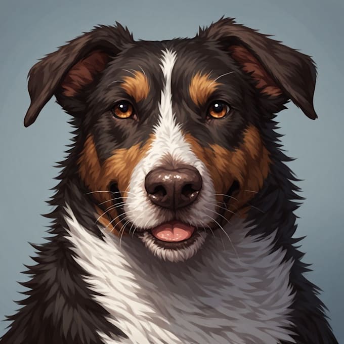 do a custom pet portrait, dog portrait, cat portrait