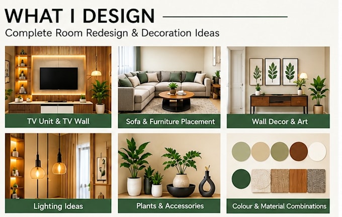 redesign your room and create a modern interior decor concept