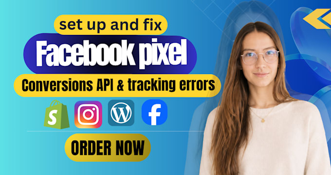 set up facebook pixel fix pixel, conversion API and fix tracking errors