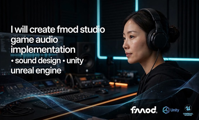 create fmod studio game audio implementation sound design unity unreal engine