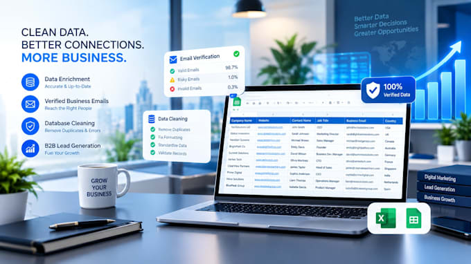 do b2b data enrichment, lead enrichment, and data cleaning