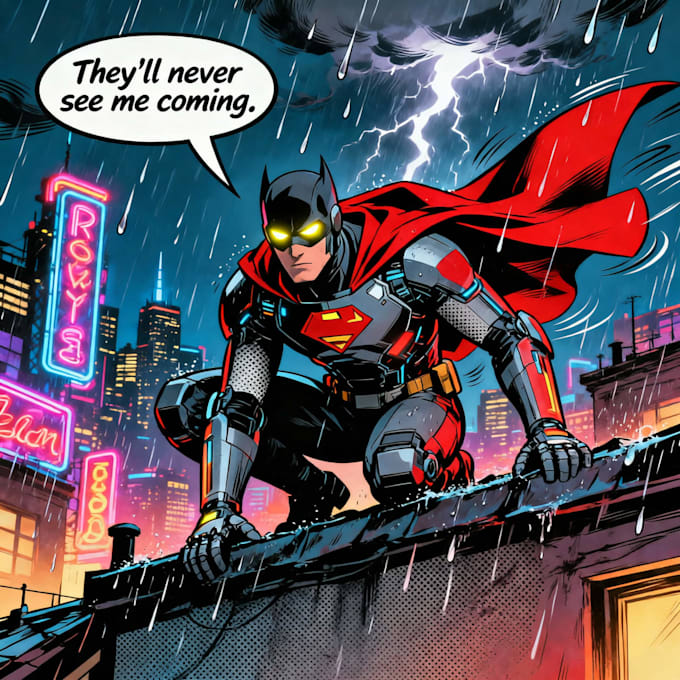 comic book, comic illustration, comic graphic novel