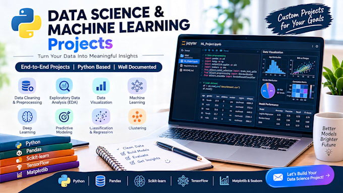 develop python data science and machine learning projects