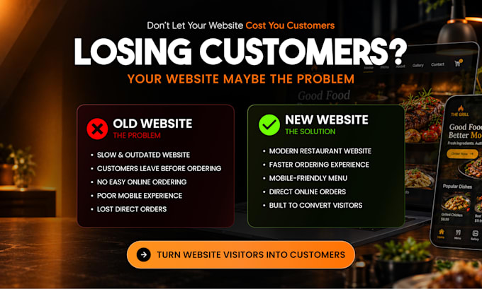 build restaurant website with online ordering