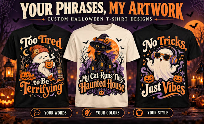 provide a halloween t shirt design bundle