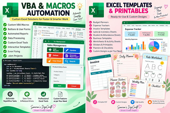 create, format, and fix excel spreadsheets
