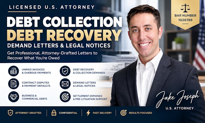 draft a debt collection or debt recovery demand letter