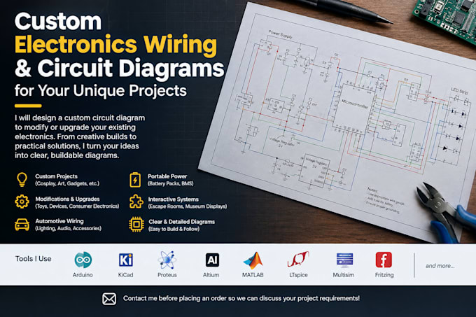 design custom electrical wiring and circuit diagrams
